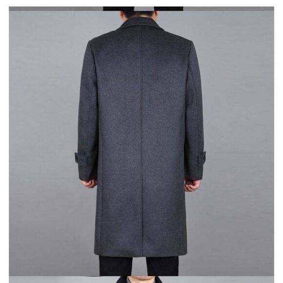 🌟MEN Wool Long Cashmere Coat🌟 - Picture 3 of 16